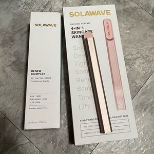 Excellent condition Solawave and BNIB Renewing Serum